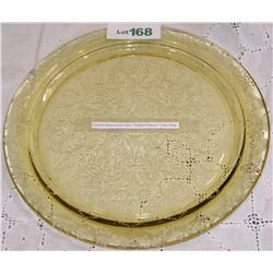 Federal Depression Glass MADRID Pattern Cake Plate