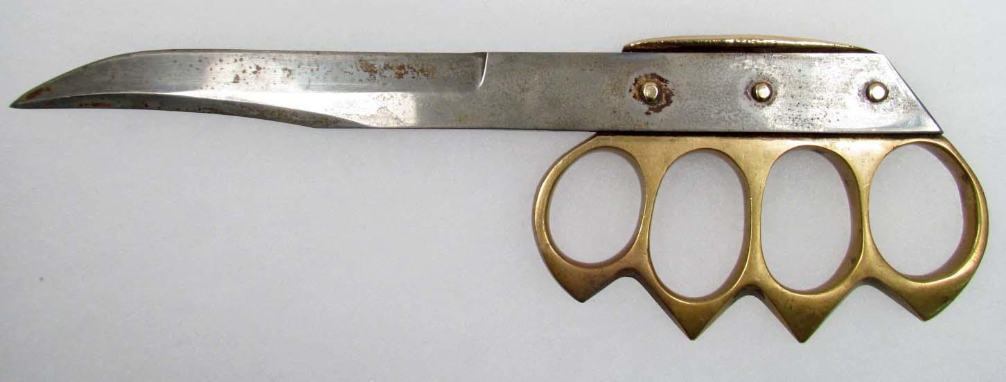 RARE WW2 US ARMY BRASS COMBAT KNUCKLE KNIFE Appr