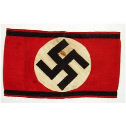 WW2 GERMAN NAZI SS ARMBAND W/ ORIGINAL TAG - Tag i