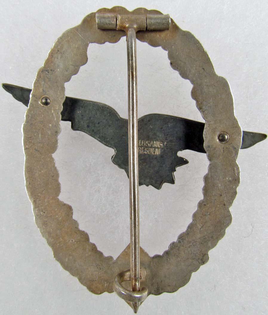 WW2 GERMAN NAZI LUFTWAFFE GLIDER PILOT BADGE Mak
