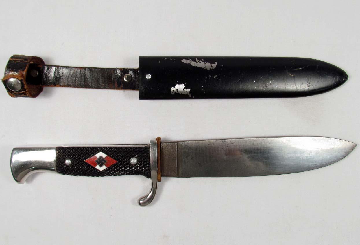 WW2 GERMAN NAZI HITLER YOUTH HJ UTILITY KNIFE W/ S