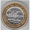 Image 1 : BELLAGIO $10 SILVER .999 CASINO ROUND 2003