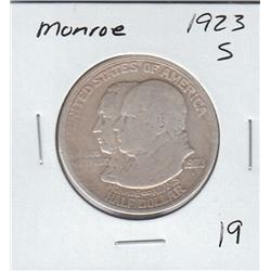 SILVER MONROE COMMEMORATIVE 1923-S