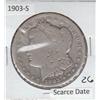 Image 1 : MORGAN SILVER $1 1903 S SCARCE DATE