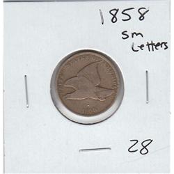 FLYING EAGLE CENT 1858 SMALL LETTERS