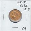 Image 1 : $2.5 INDIAN GOLD 1915 SHARP DETAILS
