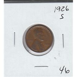 1926 S WHEAT CENT