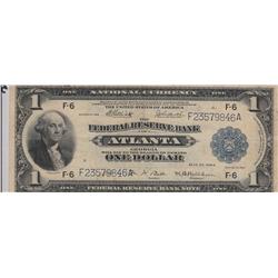 $1 FRBN 1918 ATLANTA SHARP NOTE