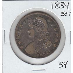1834 CAPPED BUST HALF
