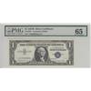 Image 1 : $1 1957 B SILVER CERTIFICATE PMG GEM 65