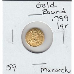 GOLD ROUND .999 MONARCH