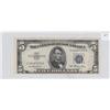 Image 1 : $5 SILVER CERTIFICATE BLAZING APPEAL UNC 1953