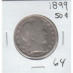 1899 HALF SILVER BARBER