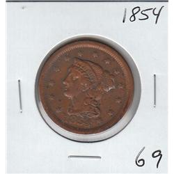 1854 LARGE CENT