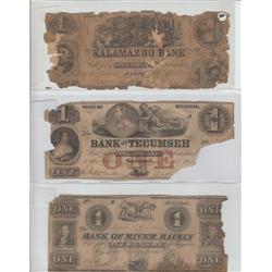 LOT OF 3 OBSOLETE NOTES MICHIGAN