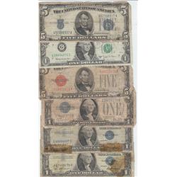 $13 FACE UGLY NOTES SILVER RED SEAL 1928