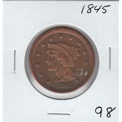 1845 LARGE CENT