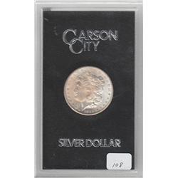 $1 SILVER MORGAN 1884 CC FLASHY UNC ORIGINAL