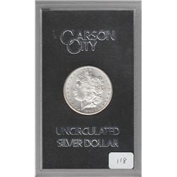 $1 SILVER MORGAN 1882 CC FLASHY UNC ORIGINAL