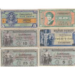 NICE GROUP OF MILITARY PAYMENT MPC CERTIFICATES