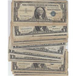 LOT OF 25 SILVER CERTIFICATES