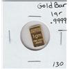 Image 1 : GOLD BAR .999 1 GR