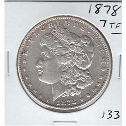 MORGAN SILVER 1878 7 TAIL FEATHER