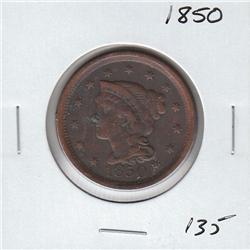 1850 LARGE CENT LIBERTY