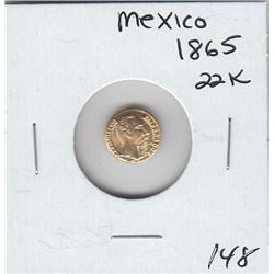 MEXICO GOLD 22K 1865