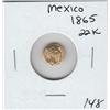 Image 1 : MEXICO GOLD 22K 1865