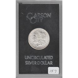 $1 1884 CC GSA SILVER MORGAN LUSTER HIGH GRADE with box