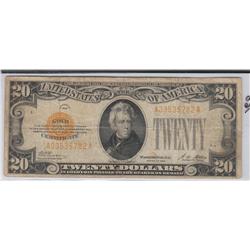 $20 GOLD CERTIFICATE 1928