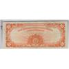 Image 2 : $10 1922 GOLD CERTIFICATE SUNRISE ORANGE REVERSE