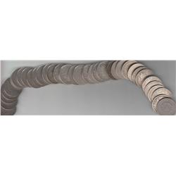 ROLL OF 40 LIBERTY V NICKELS MIXED DATES