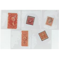NICE GROUPING OF STAMPS FROM THE 1800s