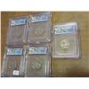 5 BUFFALO NICKELS SLABBED (AUTHENTIC) BY ICG