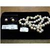 Image 1 : 18" GENUINE FRESHWATER PEARL NECKLACE & EARRINGS