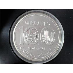 1974 CANADA WINNIPEG $ (SPECIMEN) .3750 OZ. ASW