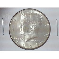 1964-90% SILVER KENNEDY HALF DOLLAR (UNC)