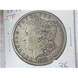 1878 EIGHT TAIL FEATHER MORGAN SILVER DOLLAR