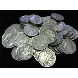40 ASSORTED 1930'S BUFFALO NICKELS