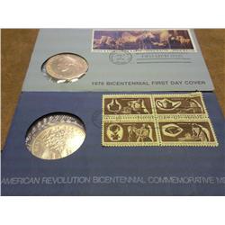 2 US MINT BICENTENNIAL FDC'S (1972 & 76)