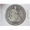 Image 1 : 1858-O SEATED LIBERTY HALF DOLLAR