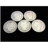 Image 1 : 5 ASSORTED BARBER DIMES