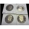 1973-S, 76-S, 77-S AND 80-S KENNEDY HALF $'S PF