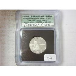 2001-S SILVER RHODE ISLAND QUARTER