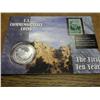 Image 1 : 1991 MT. RUSHMORE SILVER DOLLAR & STAMP PF