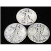 Image 1 : 1934, 37 & 39 WALKING LIBERTY HALF DOLLARS