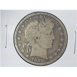 1899 BARBER HALF DOLLAR (VERY GOOD)