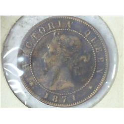 1871 PRINCE EDWARD ISLAND ONE CENT